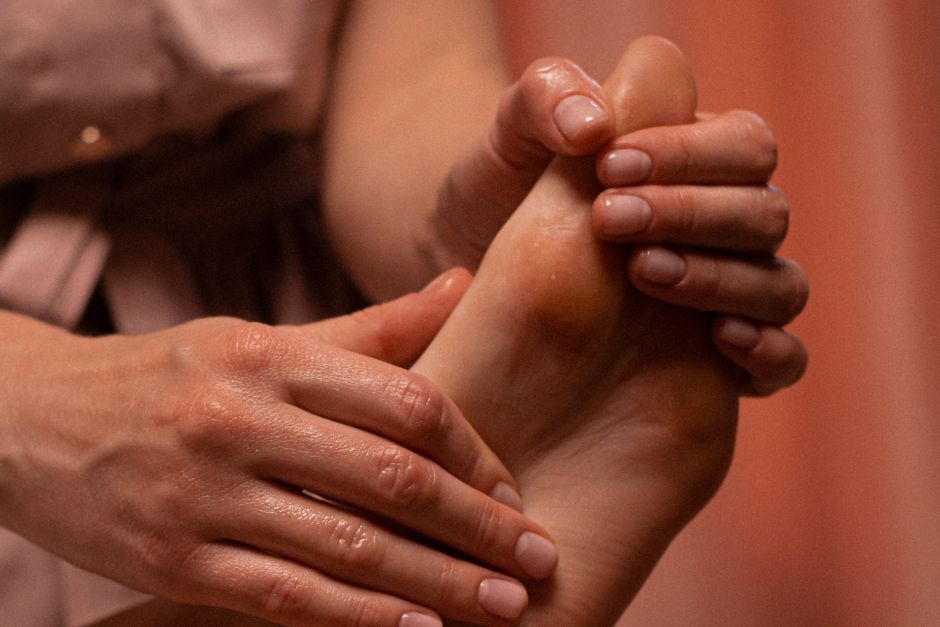 professional reflexology session